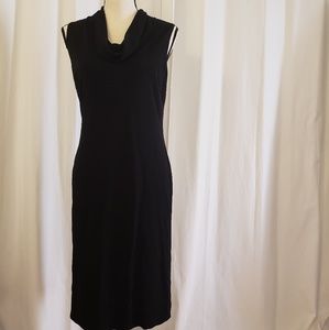 Black midi dress